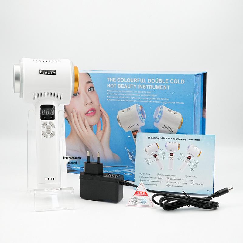 Dual-Head Hot & Cold LED Facial Device