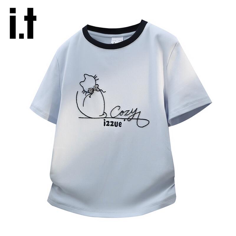 

Izzue It Women s Cartoon Embroidered T-shirt L