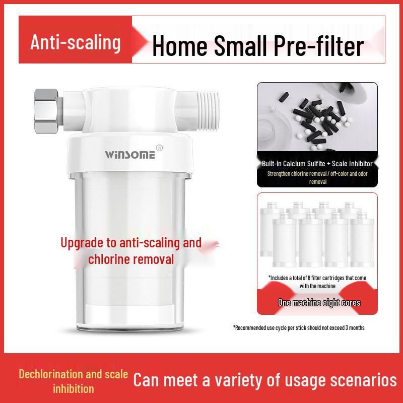 Water Filter for Heaters, Washers, Faucets, and Showers