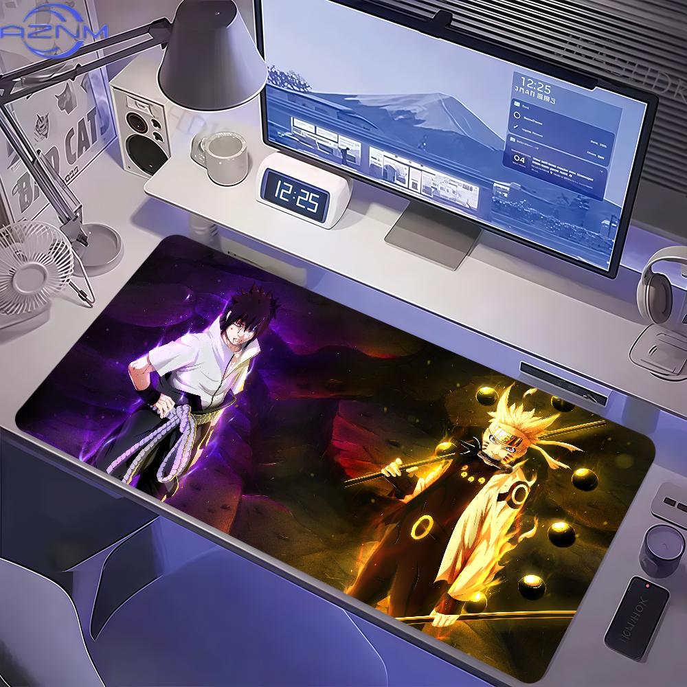 Anime NNaruto Uzumaki Itachi Uchiha Mauspads Rutschfest Verdickt Groß Schreibsperrkante Büro Student Gaming Kissen