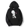Peanuts Snoopy Kapüşonlular Sweatshirtler Günlük Kapüşonlu Kadın Giyim Dış Giyim Bluz Üstler Eğlenceli Sokak Giyim Grafik Kapüşonlular