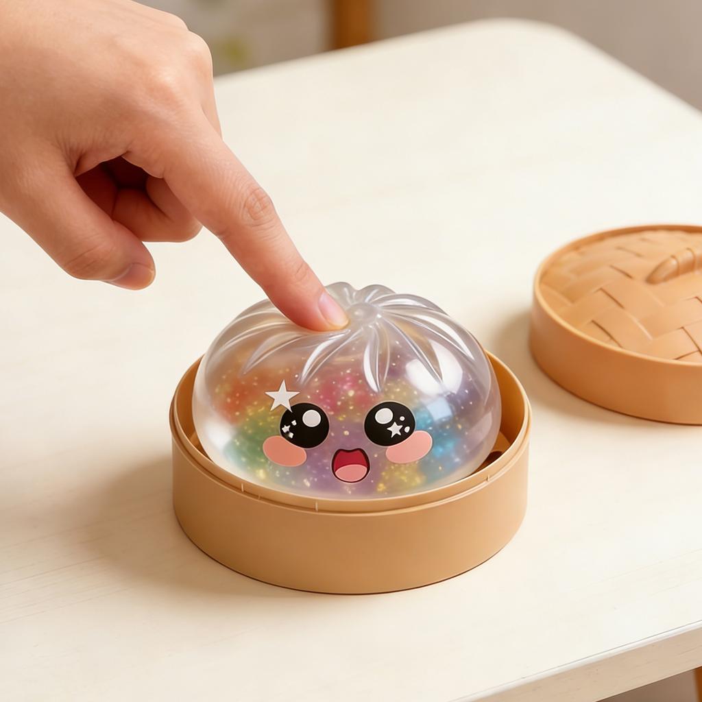 Realistic Giant Steamed Bun, A Toy With A Steamer, A Slow- Dough Ball Designed For Stress Relief.