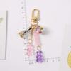 Men Women Bag Pendant Acrylic Floating Fruit Fashion Accessories Keyholder Key Ring Bear Key Chain