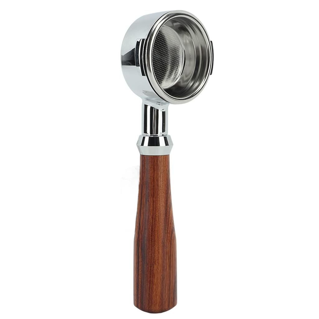 Coffee Portafilter, Handheld Coffee Portafilter, Bottomless Portafilter, Improved Extraction, Aluminum Alloy, Easy To Clean, 58mm, Coffee Supplies