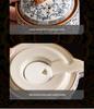 Ru Kiln Blue & White Lotus Luxury Automatic Tea Set - Business Gift for Leaders & Elders