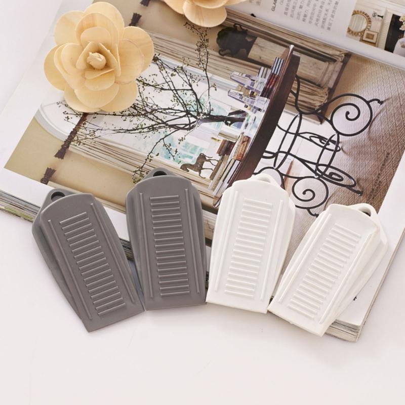 2Pcs Nonslip Door Stop PVC Door Wedge Anticollision Door Stoppers Door Rear Retainers Block Wedge Doorstops Enduring