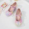 Girls' Crystal Leather Heels - Spring/Fall Princess Shoes with Soft Soles for Catwalks