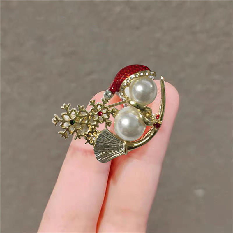 

Рождественские сани Снеговик Брошь Милые Изящные Рождественские Праздничные Значки One Size