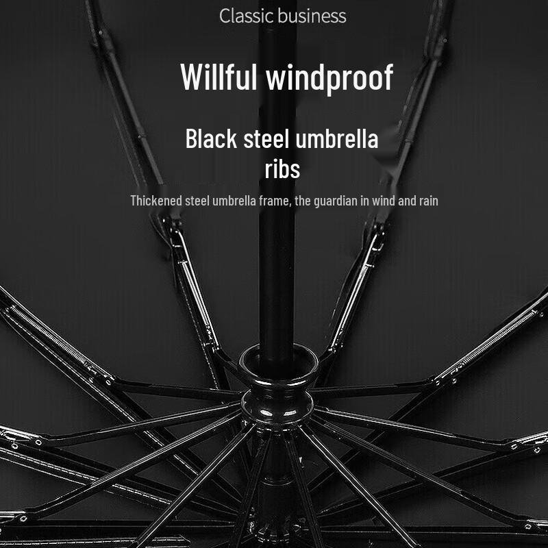 JOVIPRE Business Manual Three-Fold UV Protection Umbrella