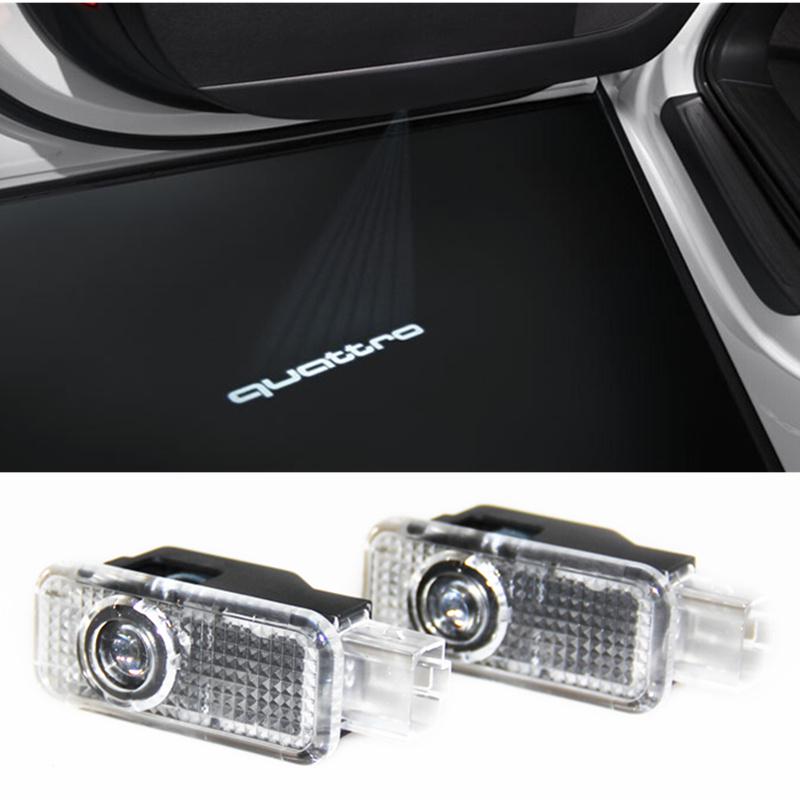 4 Stk. Sline Audi Welcome Lights Türlogo LED Projektoren Türlicht Einstiegsleuchte Auto Car Led-licht