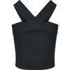 Débardeur Femme - Urban Classics - Ladies Cross Top - Slim Fit - Noir - 95% Coton