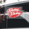 Rotes Rennauto Englischer Text Aufkleber Auto Dekoration Decal Modifikation Wasserdicht Reflektierend