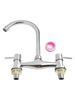 Chrome Hot And Cold Mixing Faucet Hole Deck Kitchen Sink Solid Brass Chrome Construction Applicable Scenario Applicable