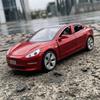 1:32 Model 3 Mid-size Luxury Sedan Alloy Metal Diecast Model Car Simulation Miniature Holiday Present & Home Trendy Ornament Toy
