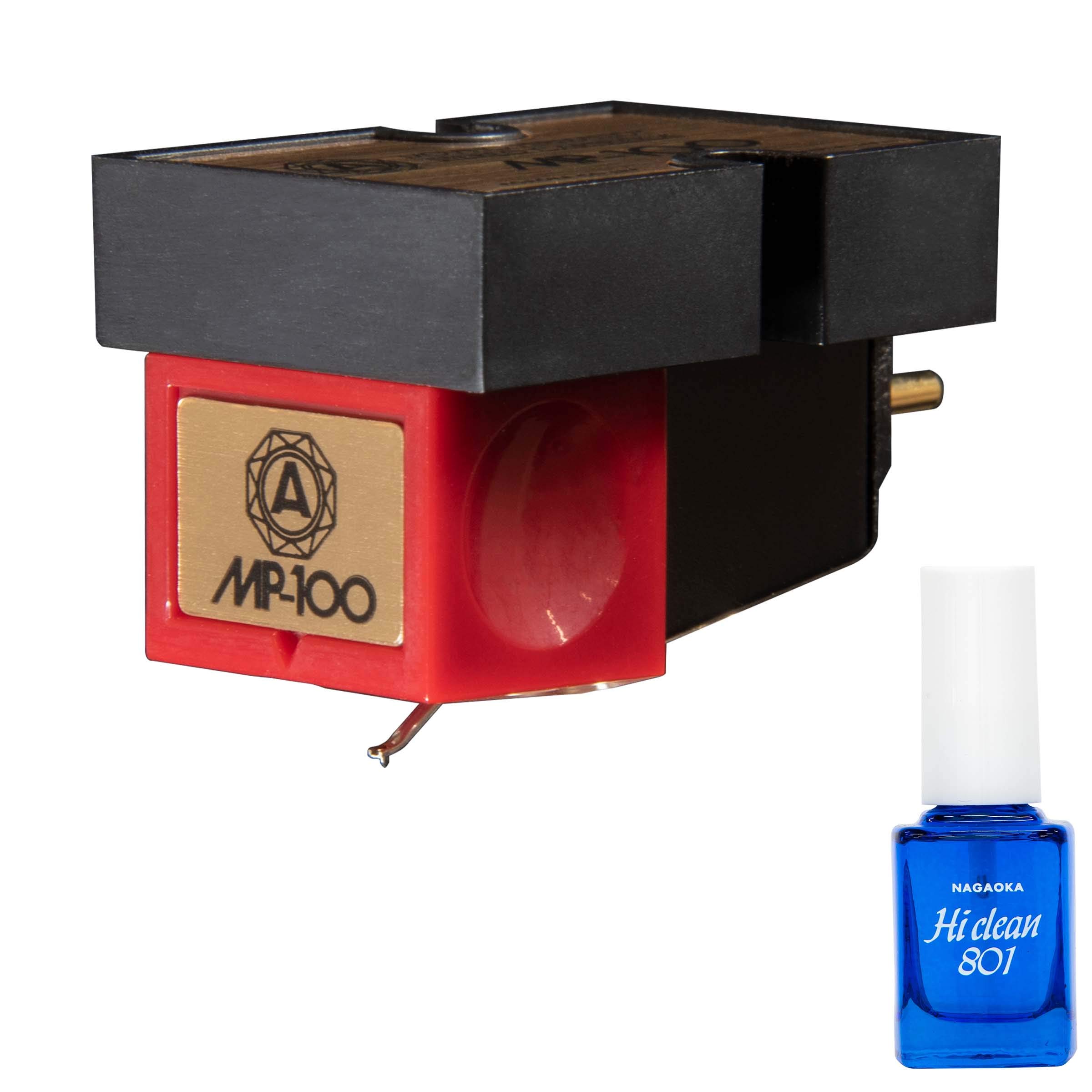 

NAGAOKA MP type stereo cartridge single unit record needle cleaning liquid set MP-100