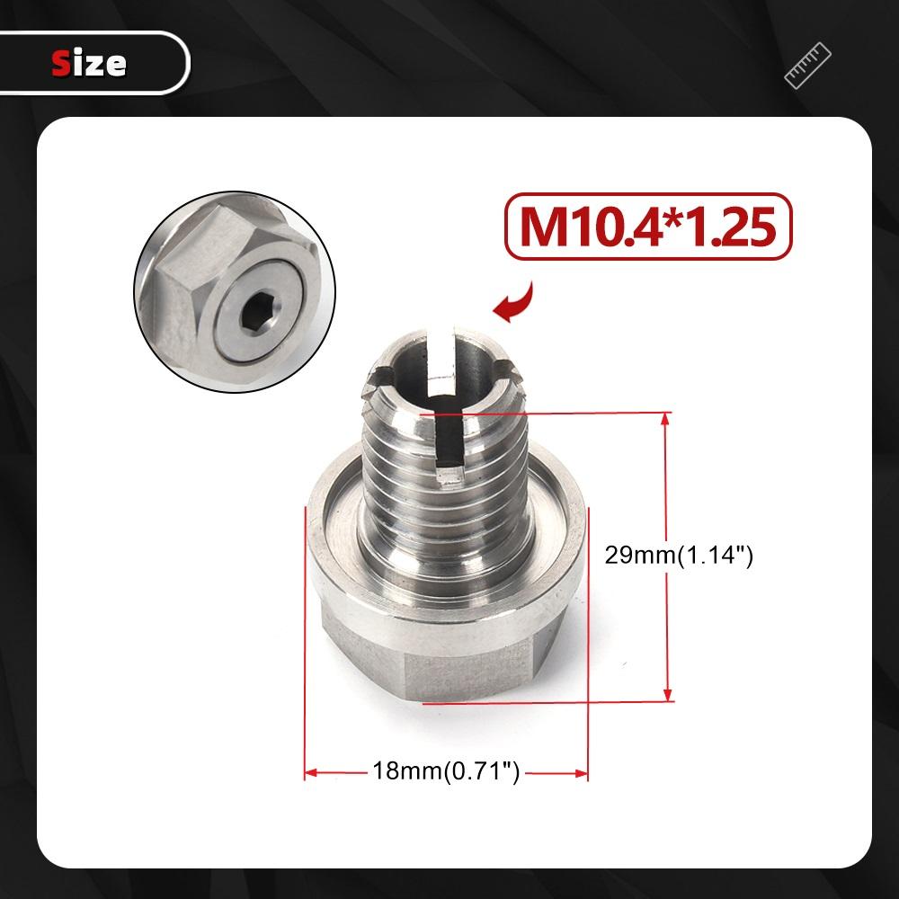 RASTP-M10.4/M12.1/M14.1/M16.1/M18.1 Oil Drain Plug Piggyback Self Tapping Oil Pan Thread Repair Kit With O-Ring Wrench QRF042 Oil Drain Plugs 3