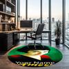 Custom Name Amélie Printed Round Rug Carpet Chair Rug Area Rug Entryway Doormats,for Office Chair Living Room Bedroom Kitchen Room.