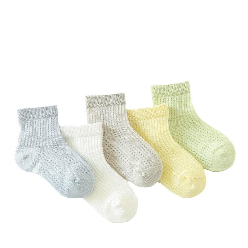 1pair Thin Summer Infant Baby Girls Mesh Socks Newborn Girls White Soft Mid Tube Socks Cool Thin Toddler Kids Girl Socks Clothes