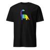 Rainbow Brontosaurus T-Shirt, Minimalist Pride Dinosaur Tee