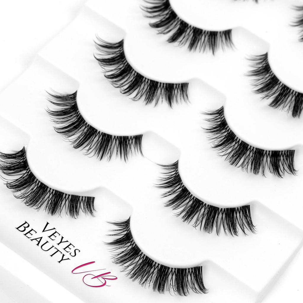 Veyesbeauty LUNAR MOOD Lash Clusters Invisible Band STRICHIC SERIES Quick & Easy Application 5 Pairs
