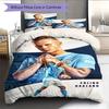 Erling Haaland Set Copripiumino Matrimoniale Coperta Federe Decorazione Casa Regalo di Compleanno (1 * copripiumino + 2 * federa, senza nucleo)