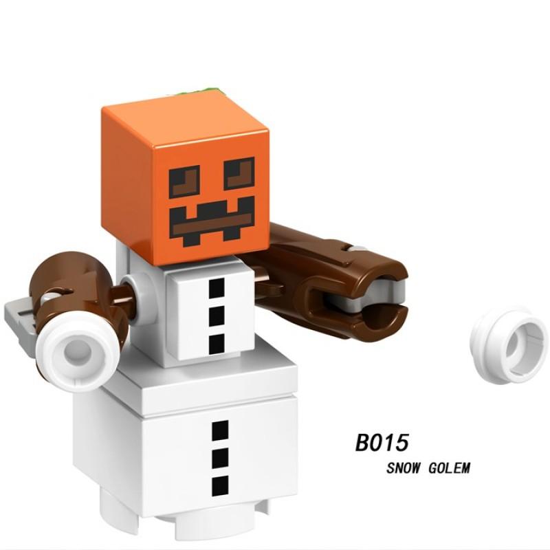 Minifiguren Bausteine ​​Spielzeug World Series Baustein-Minifiguren für Kinder Minecraft Eisen