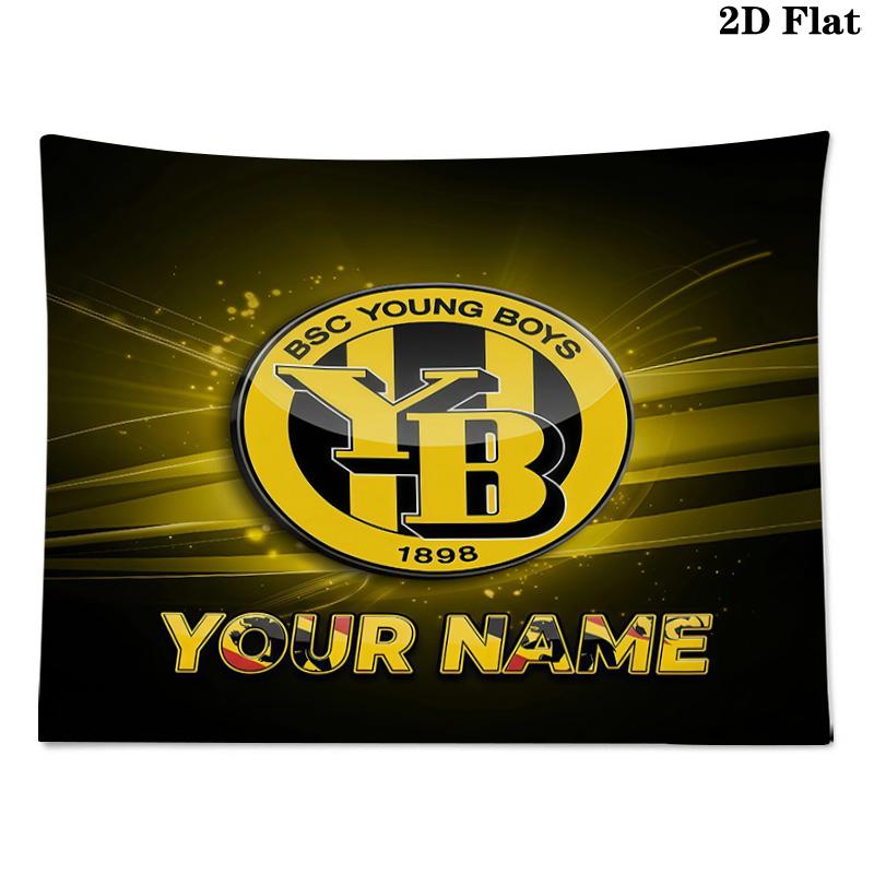 Custom Name BSC Young Boys Printed Tapestry – Wall Hanging for Bedrooms, Dorms, and Home Decor