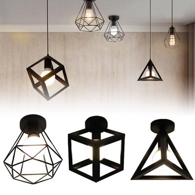 Nordic Iron Indoor Home LED Ceiling Lamp Living Room Balcony Porch Pendant Light