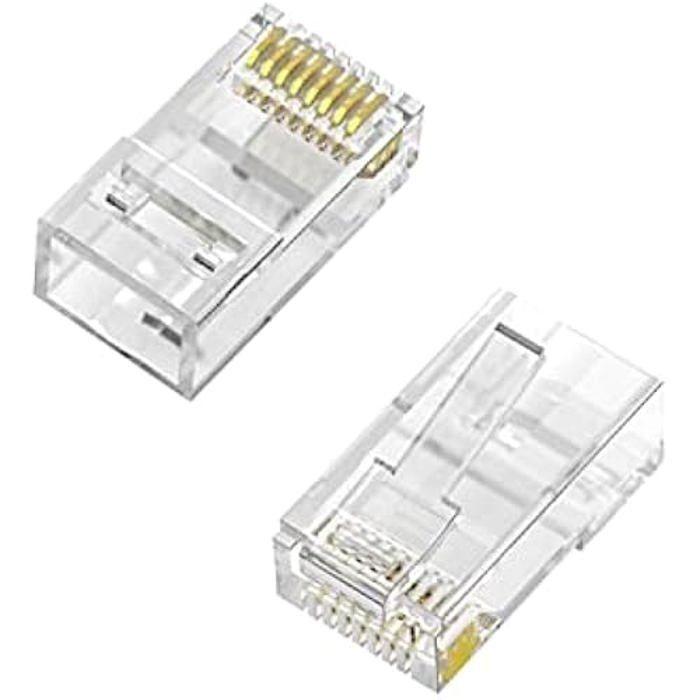 RJ45-kontakt - AISENS - A139-0657 - Kat.6 - 8 ledere - 100 stk.