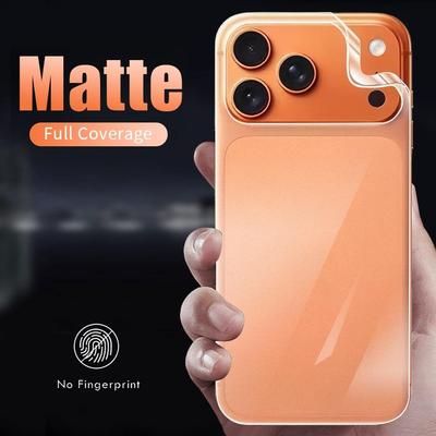Für iPhone Air 17 16 15 14 Plus 13 12 mini 11 Pro Max Rückseite Mattes Hydrogel-Folien-Bildschirmschutz