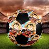 Soccer Ball Colorful Machine Stitched PVC Size 5 Team Training Competition Ready Durable High-Bounce Cool Sports Gift