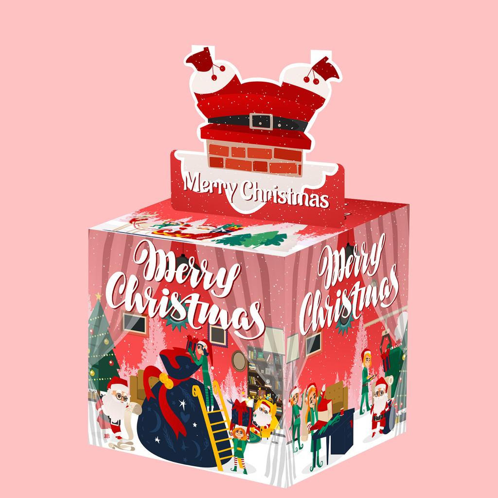 Party Gift Holiday Box With Red Gradient Finish For Christmas Special Occasions