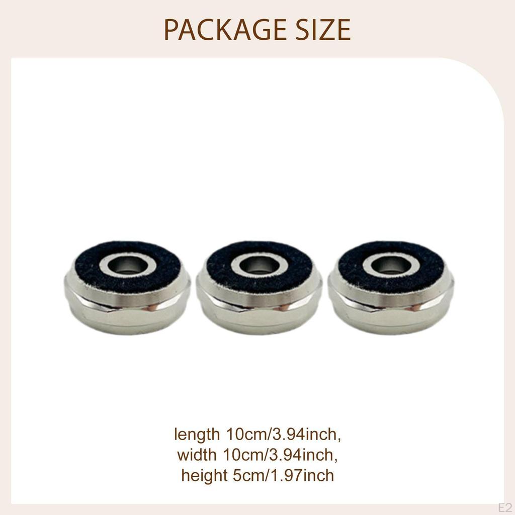 3x Trumpet Finger Buttons Upper Valve Covers Repairing Accessories Maintenance Replacement for