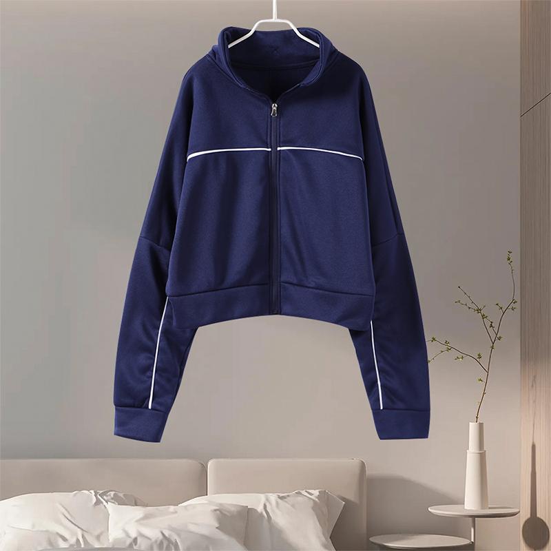 New Casual Set Women Longsleeved Half High Collar Cardigan Sweater Lace Up Striped Pants Women Clothing Fashion Two Piece Suits