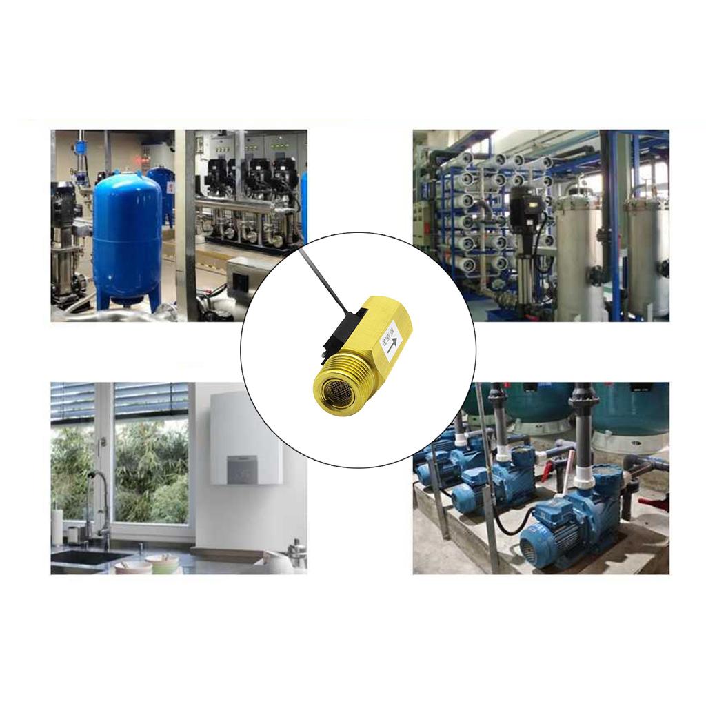 Kompakte 220V Messing-Wasserflussschalter Einfache Installation Wasserfluss-Messschalter für verschiedene Anwendungen