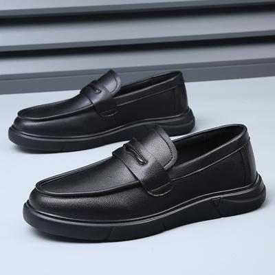 Mode Hohe Qualität Slipper Herren Leder Lazy Mans Fußabdeckungen Bequeme Schuhe Modische Neue Herren Outdoor Anti-Rutsch Fahrschuhe