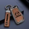 Metal Car Style Keychain Microfiber Suede Leather Key Chain Ring for Mazda 3 Bk Bl 323 Axela Atenza CX-3 CX-4 CX5 Accessories FF29