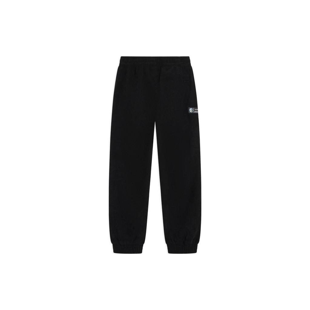 Li-Ning Wade Series Solid Color Letter Embroidery Drawstring Joggers Unisex Bottoms Black AKXSC69-1