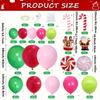 113pcs Christmas Balloon Wreath Set Suitable for Christmas Birthday Party and Other Scenes Indoor and Outdoor Decoration