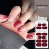 New Style Red Book Gel Nail Stickers: Semi-Western, Korean No-Bake Nail Art