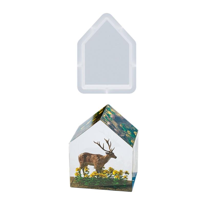 UV Epoxy Silicone DIY Jewelry Tool House Specimen Pendant Handsize Simple Mold Fine Material Smooth&Shiny Decoration
