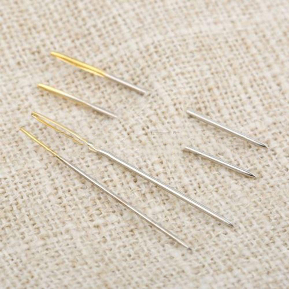 14CT 90PCS DIY Golden Tail Fabric Sewing Needle Embroidery Tool Cross Stitch Needles Craft Supplies