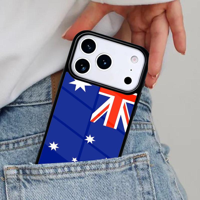

Australian Flag Phone Case for iPhone 16e 15 14 13 12 17 Pro Max Plus Air 17pro Cover Coque iPhone 12 Pro Max