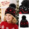 Kids Christmas Tree Knit Hat With, Cute Unisex Warm Winter for Boys and Girls