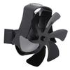 6 Blade Magnet Wall Mount Heat Powered Stove Fan Pipe Fireplace Fan Magnetic Installation for Wood
