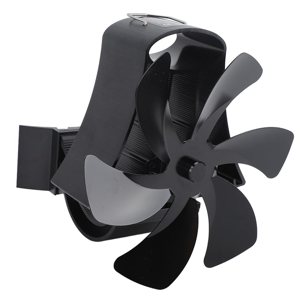 6 Blade Magnet Wall Mount Heat Powered Stove Fan Pipe Fireplace Fan Magnetic Installation for Wood