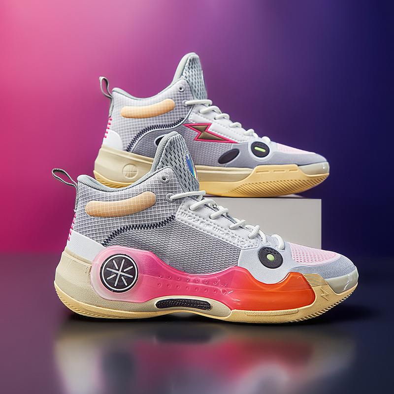 Basketball shoes friction sound phantom 4th generation 3 Wade way 10 Putian non-slip cushioning children's sports shoes men's