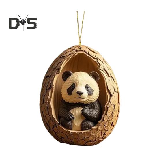 

Рождественское украшение в виде животного 2D акриловое мультяшное лесное животное рождественская елка подвесное украшение для праздничного домашнего декора E