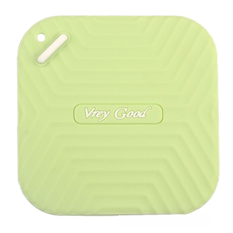 

Square Bathroom Soft Rubber Anti-odor Pad, Anti-insect and Anti-reverse Odor Floor Drain Cover, Floor Drain Pad Silicone Tape зелёный