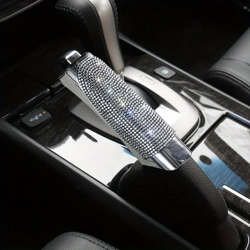 Mânere de frână de mână universale din cristal pentru frâna de mână auto huse anti-alunecare Auto Gear Shift guler Diamond Bling accesorii interior